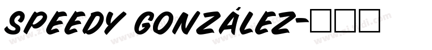 Speedy González字体转换 Speedy González字体转换